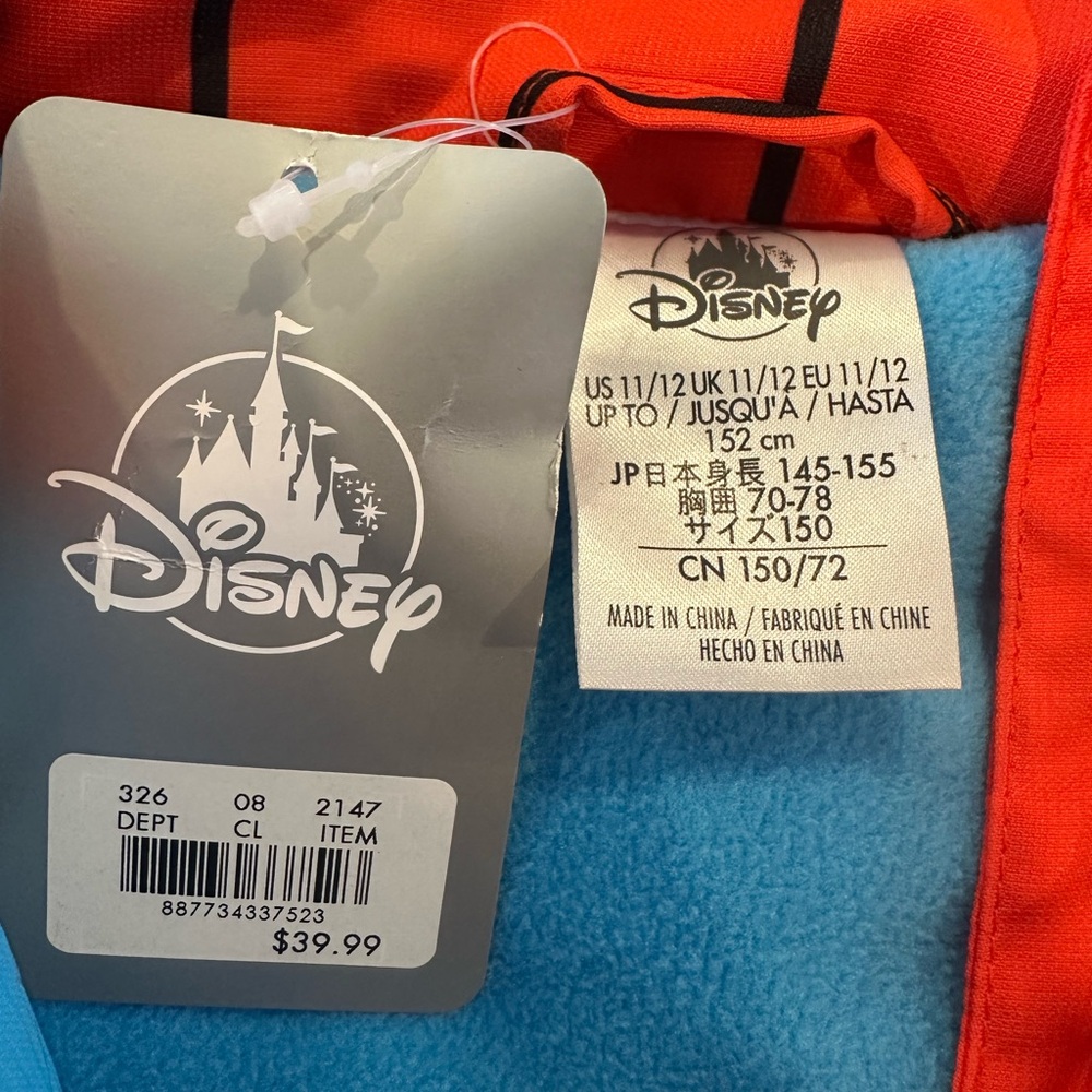 Disney Spider man Kids zip up sweatshirt or costume brand new with tags - Picture 4 of 16